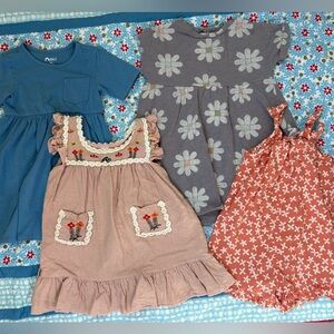 Little Co. and Rags Toddler Dress Bundle, Size 3T/4T